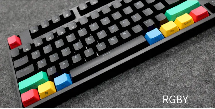 RGBY Keycap для вишневая клавиатура MX Переключатель OEM профиль колпачки для ключей США раскладка колпачки для ключей полупрозрачные колпачки для ключей