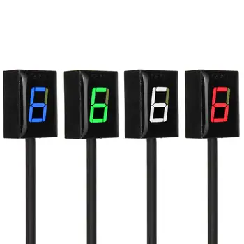 

Gear Indicator Motorcycle LCD 1-6 Level Gear Indicator Digital Gear Meter Waterproof for Kawasaki for Suzuki for Honda CBR300R