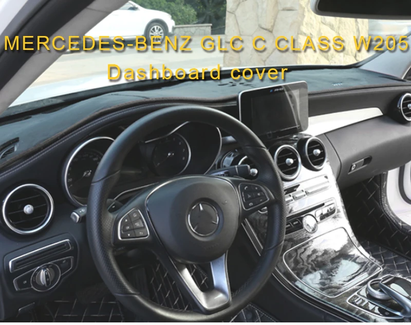 Для Mercedes Benz C Class W205 GLC- автомобильный чехол на приборную панель, Солнцезащитный коврик, накладка на подушку, аксессуары для интерьера
