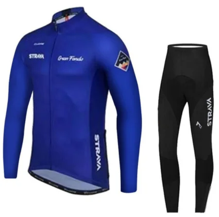 STRAVA navy blue Pro Team с длинным рукавом Майки для велоспорта Ropa Ciclismo Maillot велоодежда MTB Одежда для езды на велосипеде