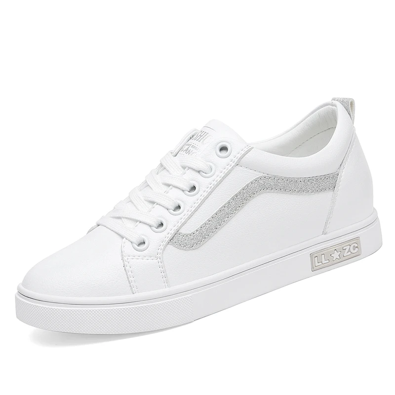 Women's Vulcanize Sneakers Shoes New Autumn Spring White Leather Shoes Female Summer Girl Shoes Woman Casual Shoes EA0012 - Цвет: 2