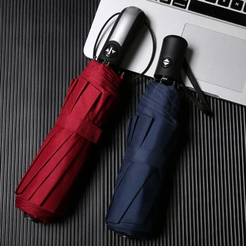 

Windproof Automatic umbrella Three-folding umbrella for men parapluie folding women 190T 10 bones Enlarged Umbrella rain women