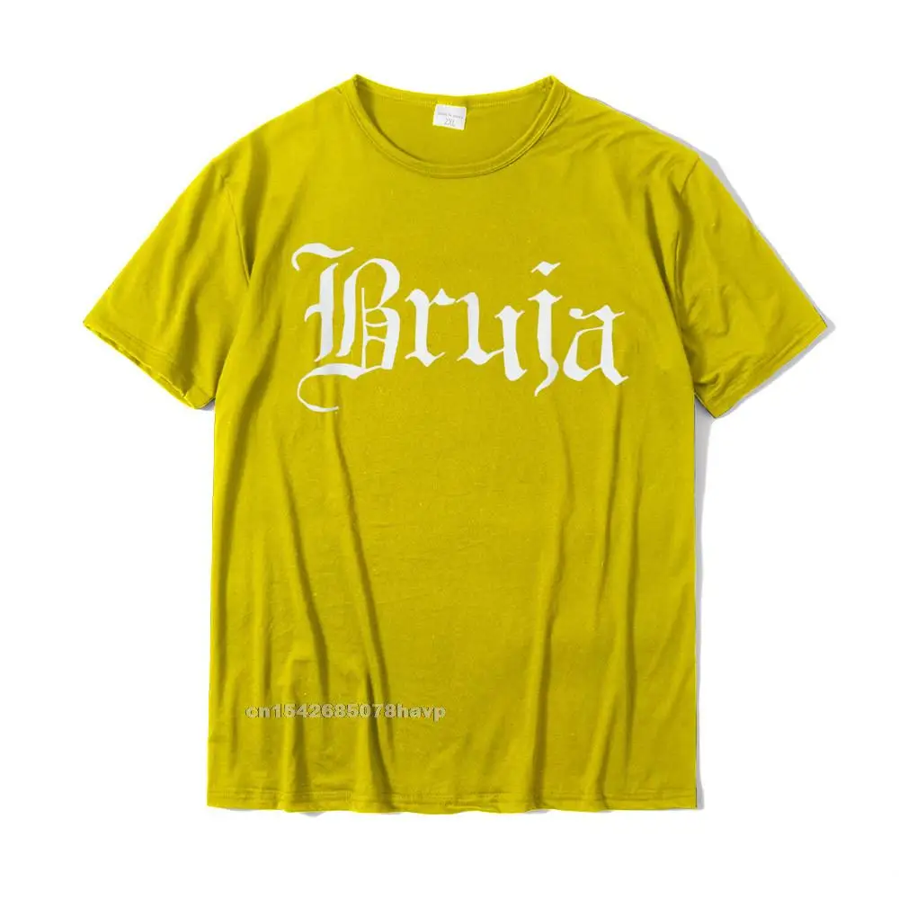 100% Cotton Fabric Mens Short Sleeve Funny Tshirts Cool Tops Shirt 2021 New Fashion Gift Round Neck Sweatshirts Bruja Halloween Mexicana Latina Chicana Gift for Witch Women T-Shirt__2662. yellow