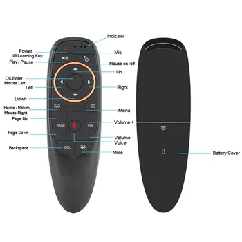 

G10 G10S Voice Remote 2.4G RF Gyro Wireless Air Mouse with Microphone for X96 mini H96 MAX T95Q TX6 Android Flying squirre