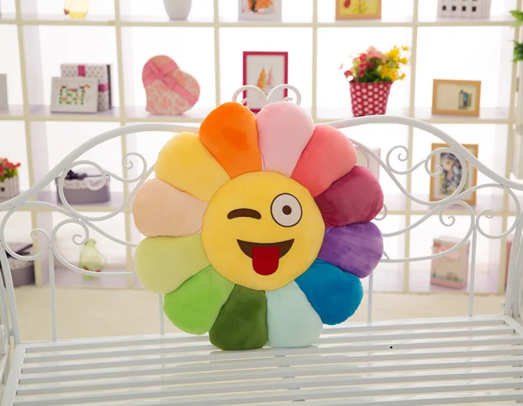 Large Size Sunflower Cushion Plush Toys Children Bed Office Couch Pillow Cushion Birthday Gift Girl'S