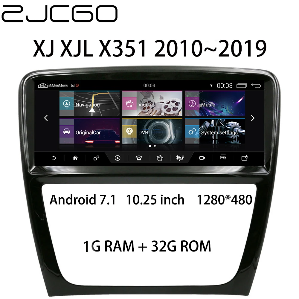 

Car Multimedia Player Stereo GPS DVD Radio NAVI Navigation Android Screen System for Jaguar XJ XJL X351 2010~2019