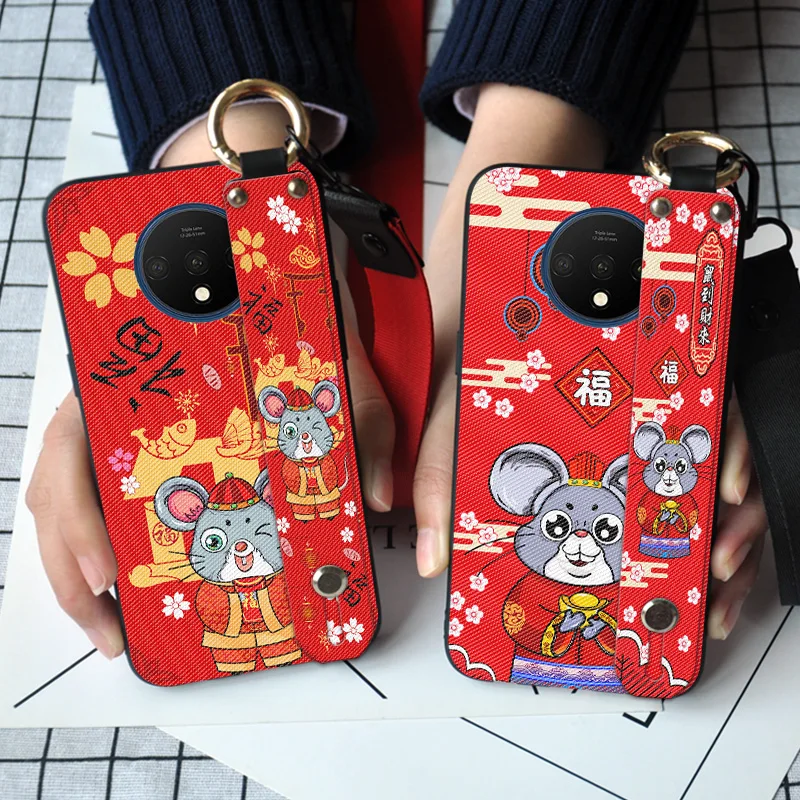 Милый праздничный чехол с мышкой для Oneplus 1 + 3 3T 5 5T 6T силиконовый изображением