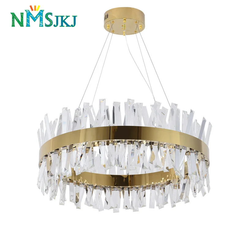 

New Modern Hanging Crystal Chandelier Living Room Bedroom Decoration Lamp