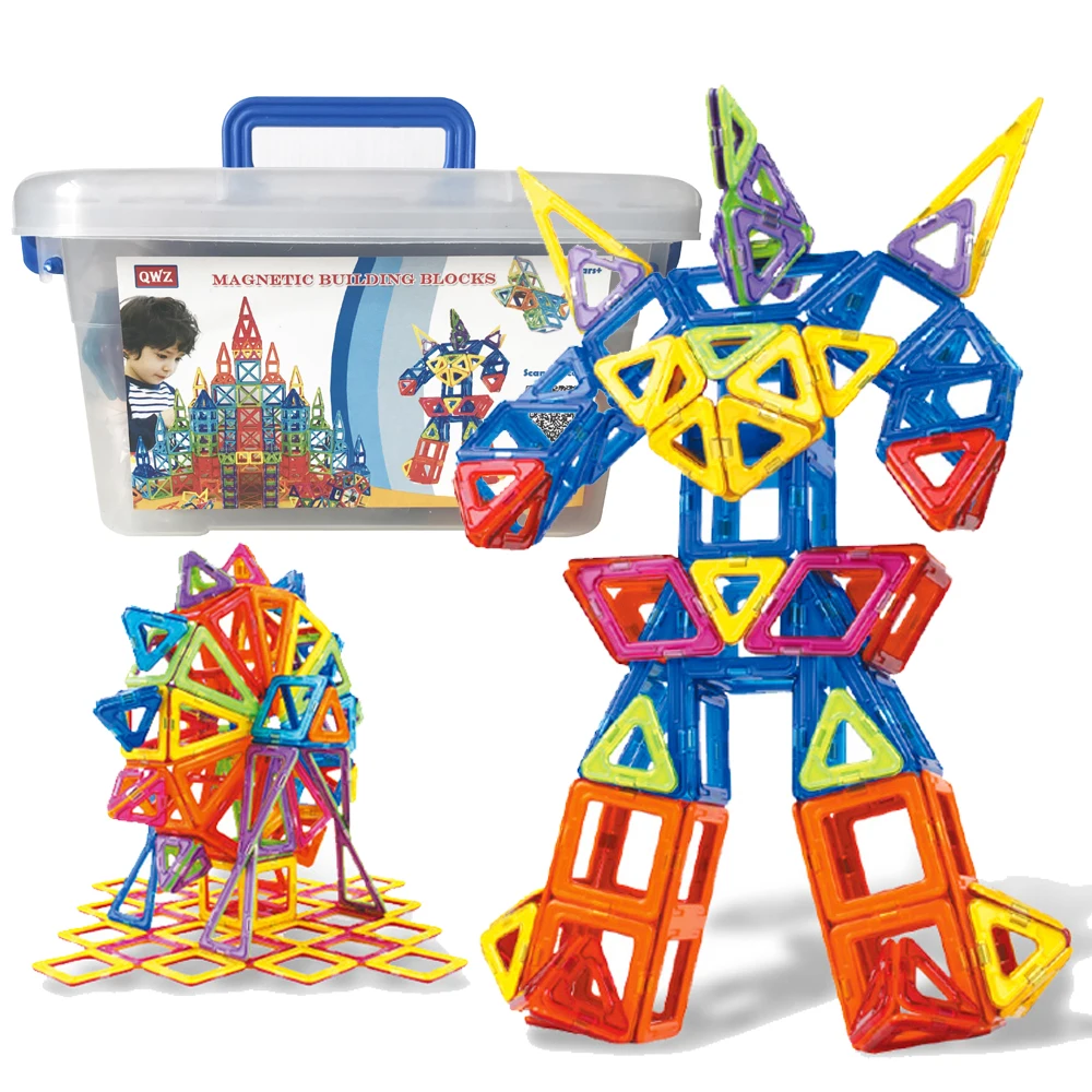 

QWZ 110pcs DIY Magnetic Designer Construction Set Mini Magnetic Building Blocks Modeling Building Toys For Children Gifts