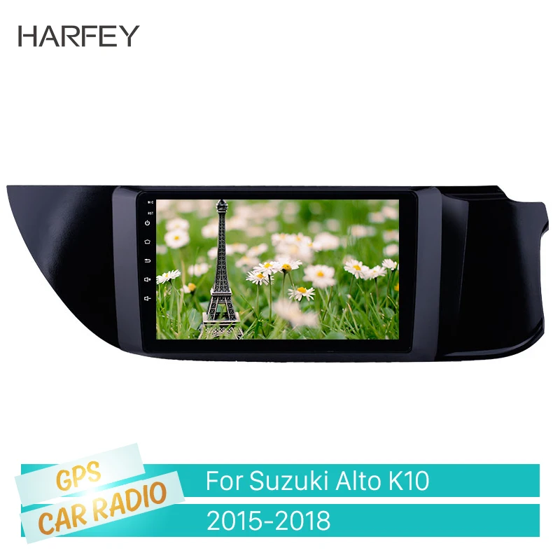 Harfey 9 дюймов Автомобильный gps Радио HD сенсорный экран Android 8,1 для Suzuki Alto K10- с Bluetooth wifi Поддержка Carplay SWC