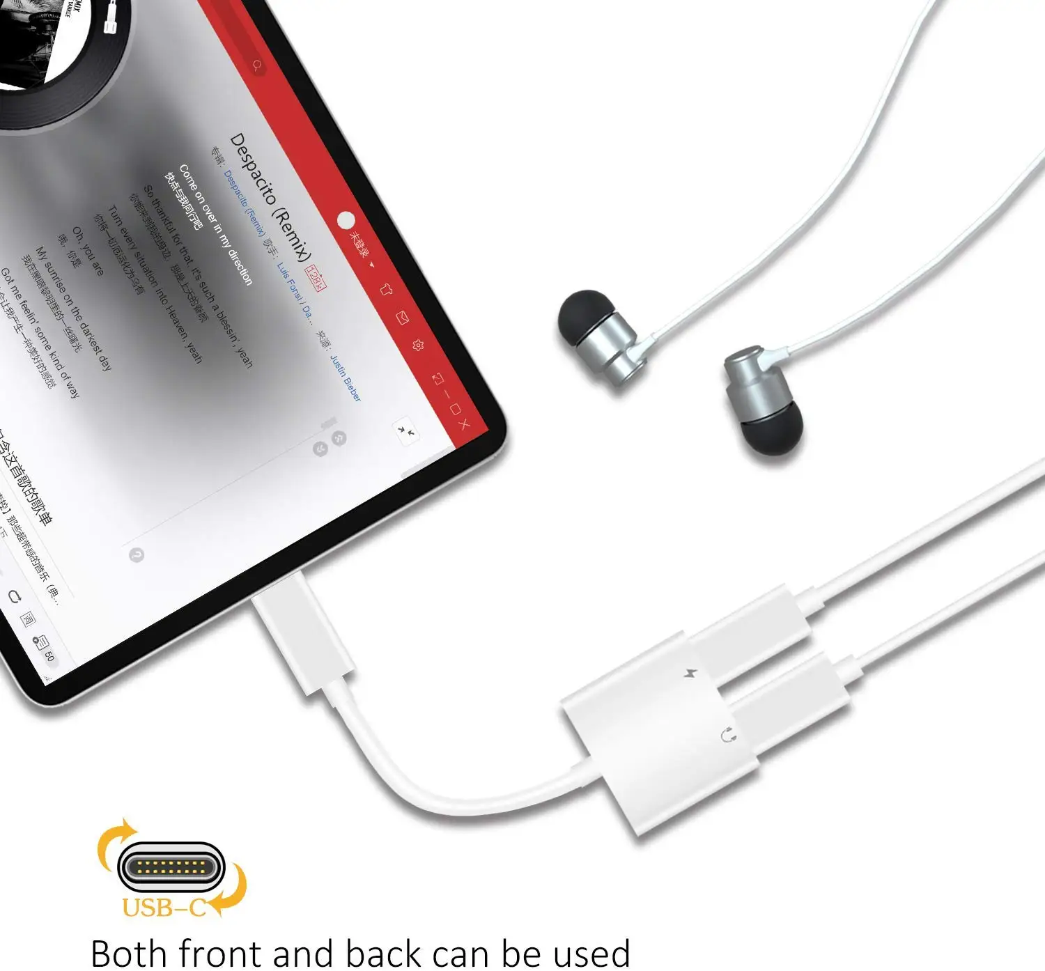 Cherie двойной тип C разъем для зарядки USB C наушники адаптер для samsung Xiaomi huawei Oneplus аудио сплиттер наушники Auriculares