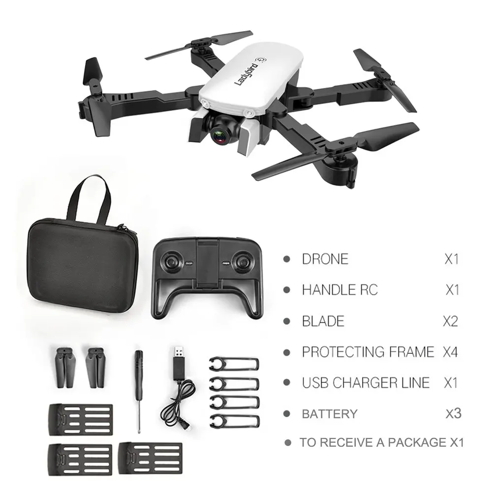 

R8 Drone Folding Professional HD Aerial Four-Axis Aircraft Optical Flow Following Dual Camera With Storage bag And Battery set