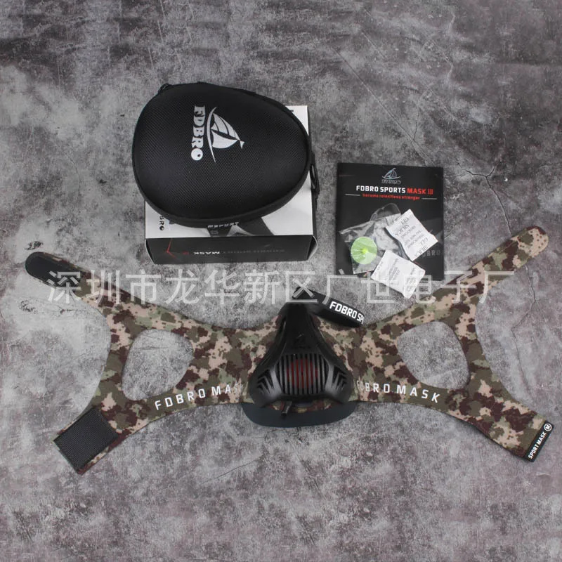 

Fdbro SPORT Mask Sports Mask Adjustable Training Mask Oxygen Control Masochistic Useful Product Training Face Mask Surface