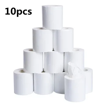 

10pcs/bag 3ply White Toilet Tissue Prevent Flu Cleaning Toilet Tissue Clean Soft Toilet Paper Hollow Replacement Roll Paper z1