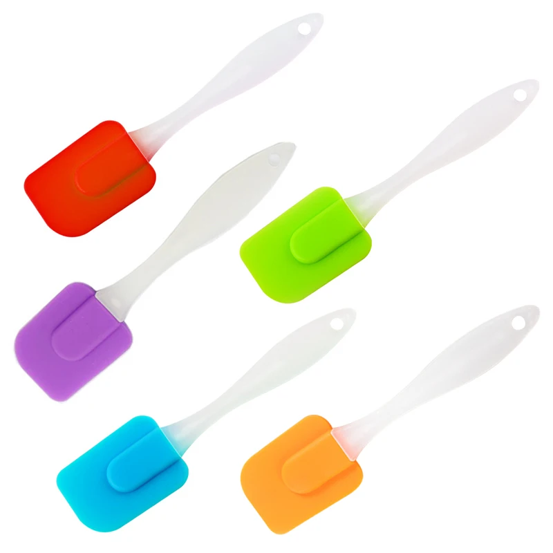 Baking Scraper Cake Baking Tool Food Grade Non Stick Spatula Butter Spoon Cooking Silicone Spatula Rubber Shovel Bakery Tools