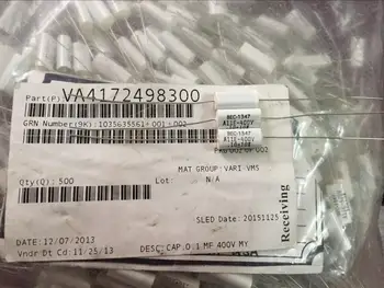 

100% 10PCS New and original BEC 400V0.1UF 104k mkp Axiale film capacitance Length 17MM width 7MM height 5MM