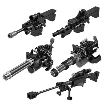 

200+Pcs 5 Types Blaster Toy Small Particle Weapon For Building Blocks Mecha Toy For Children Kids Educational Toys Birthday Gift