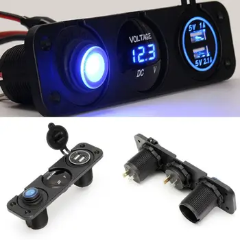 

LED Rocker switch Rocker Switch Custom ABS + Metal Compact Dual USB Car