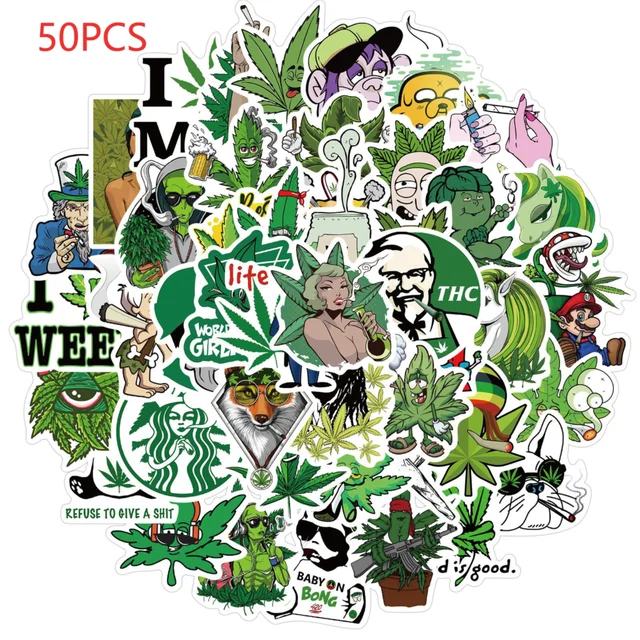 10/50/100Pcs Brand Stickers Laptop Macbook Cup Guitar Luggage Fridge Skateboard Bicycle Tide Logo Decal Sticker 50PCS