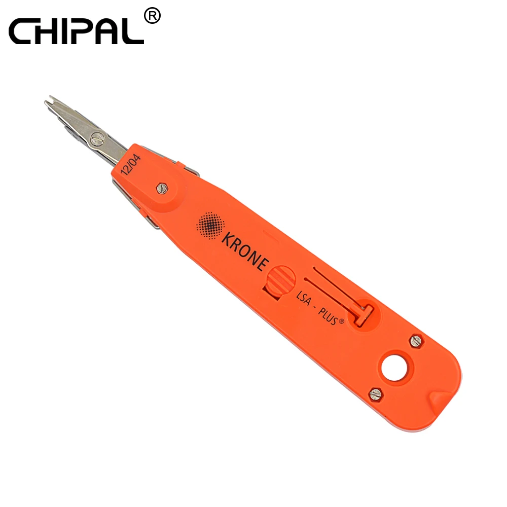 

CHIPAL Red KRONE LSA-Plus Professional Punch Down Tool with Sensor for Telecom Phone RJ11 LAN Network Cat5 RJ45 Patch Panel Cabl