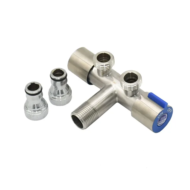 Fém 1/2 Hüvelykes Hím, "-Es 2 -Es Kerti Csapvíz -Hasító Daruk 5/8" Y Öntözőszelep Konyha Fürdőszoba Adapter 1Db - Image 5