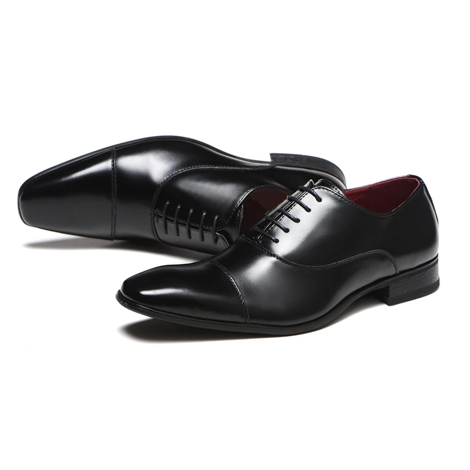 39-46 Мужские модельные туфли удобные официальные оксфорды кожаные туфли мужские#3731