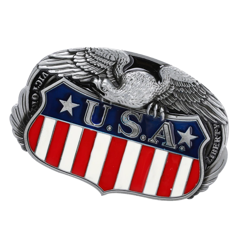 Unique Rodeo Indian USA Flag Belt Buckle Zinc Alloy Western Cowboy Cowgirl Cool Novelty Belt Buckle Jeans Accessory gift