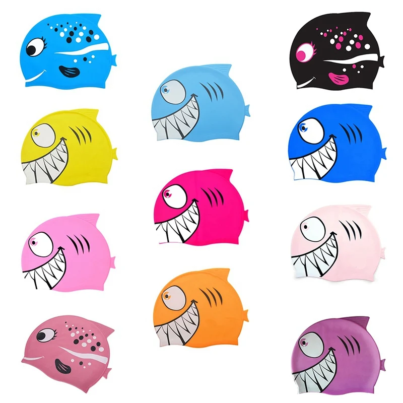 Детская Плавательная шапочка для девочек и мальчиков Силиконовая