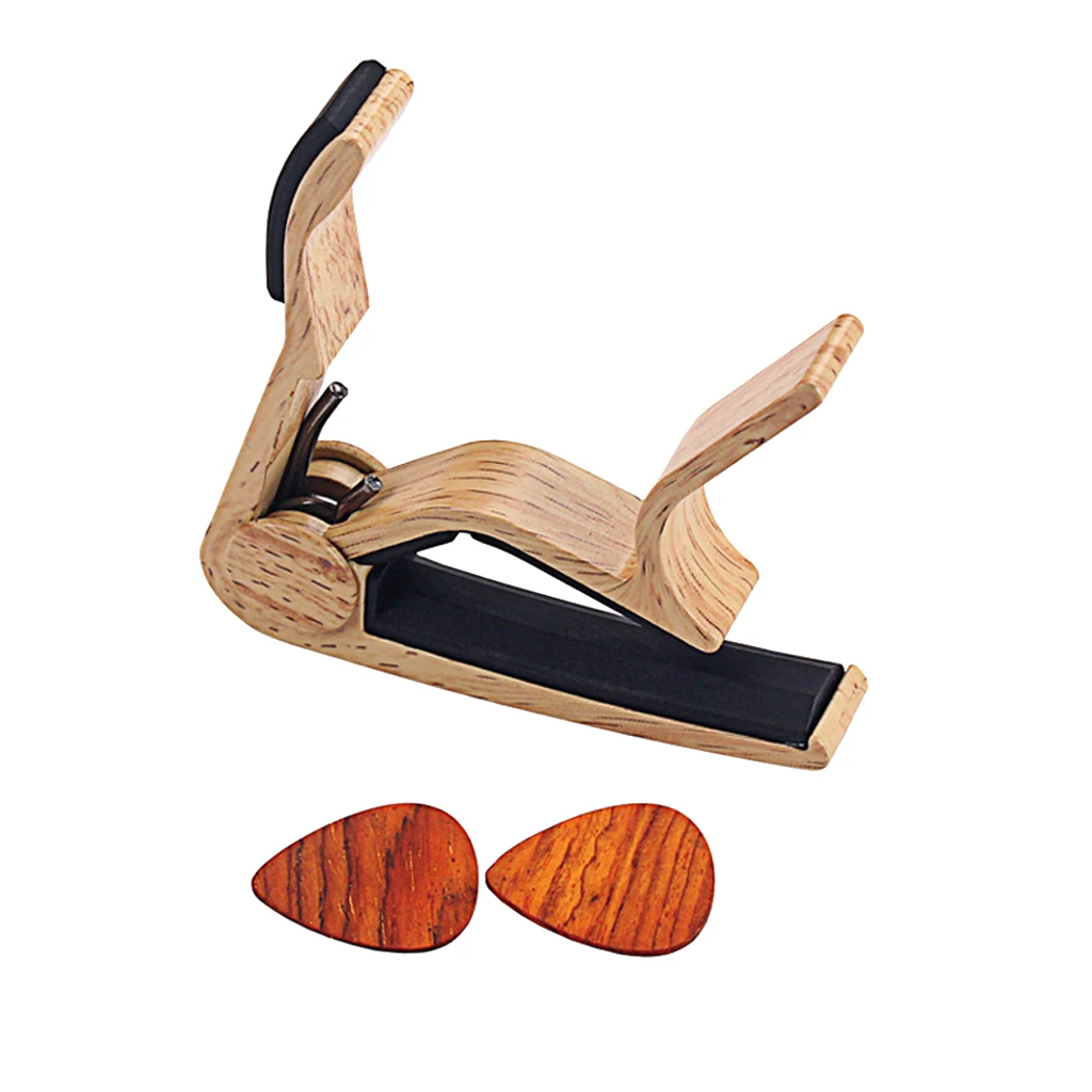 Каподастр с 2 медиаторами для гитары каподастр зажим электрическая