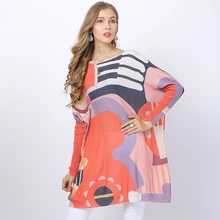 New Autumn Winter Contrast Color Casual Knitting Pullovers O Neck Bat Sleeve Loose Women Sweaters Ladies Jumper Sweter Damski