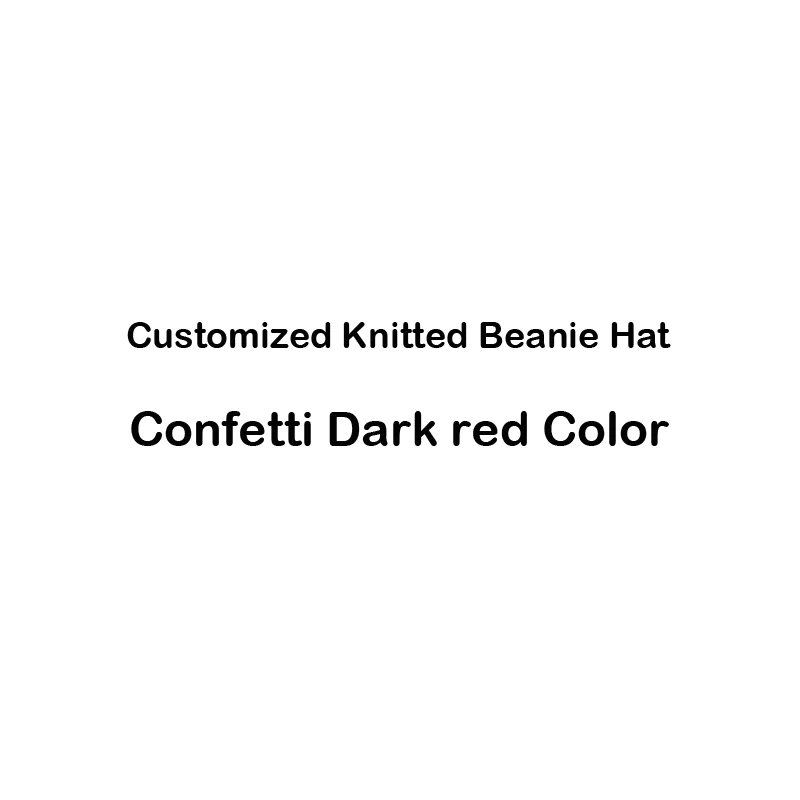 Confetti Dark red Подгонял шлем зимы - Цвет: Confetti Dark red