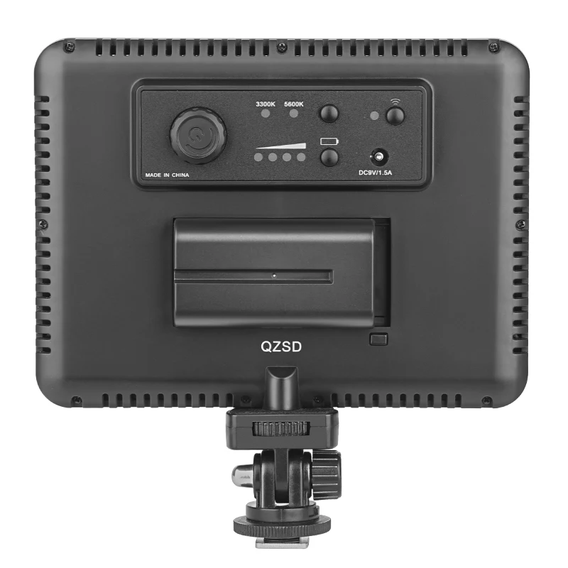 QZSD 128B тонкий светодиодный светильник Панель с Rmote управлением, 3200 K-5600 K Диммируемый светодиодный светильник для фото-видеокамеры с штативом NP-F550 батареей