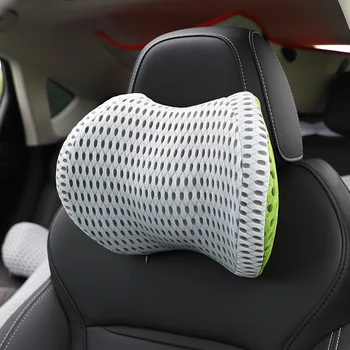

Car Neck Pillows Headrest Memory Cotton Breathable Seat Head Support Protector Back Rest Lumbar For Auto Interior Accessories
