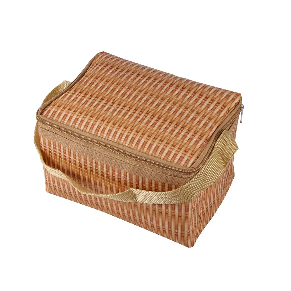 

Insulated Lunch Bag Thermal Stripe Tote Bags Cooler Picnic Food Lunch Box Bag For Kids Women Girls Ladies Men Children