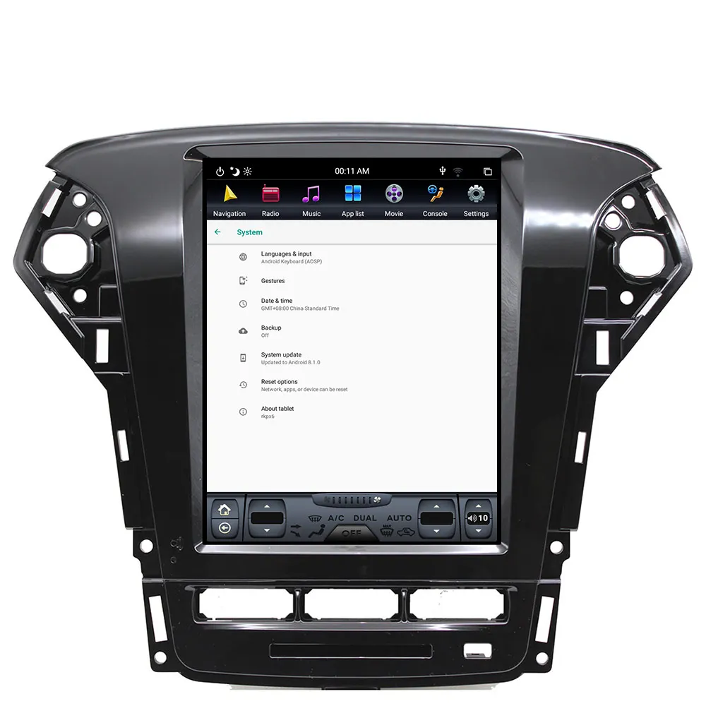 PX6 Android 9,0 автомобильный Радио Tesla вертикальный экран для Ford Mondeo 2011-2013 аудио плеер In-dash Carplay gps навигация