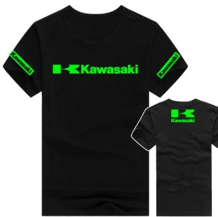 Новое поступление Kawasaki Ninja мотоциклетная рубашка мужская футболка с коротким рукавом Футболка с логотипом команды автоспорта Y - Цвет: as picture