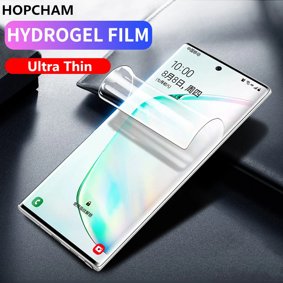 Передняя и задняя Гидрогелевая пленка для Samsung Galaxy S20 + Note 10 S10 Lite S9 Защитная экрана