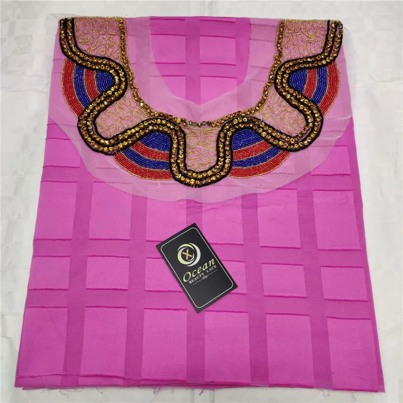 5Y швейцарская вуаль кружевная ткань последняя Тяжелая вышивка Африканский хлопок популярный Дубай Стиль LX092805