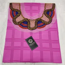 5Y швейцарская вуаль кружевная ткань последняя Тяжелая вышивка Африканский хлопок популярный Дубай Стиль LX092805