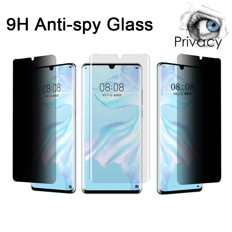 Полная антишпионская Защита экрана для Huawie P20 Lite P30 Pro 2018 защитная стеклянная