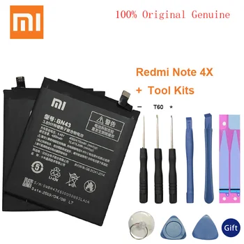 

XiaoMi Original Replacement Battery For Xiaomi Redmi Note 4X 4 X Capacity 4000/4100mAh BN43 Mobile Phone Battery