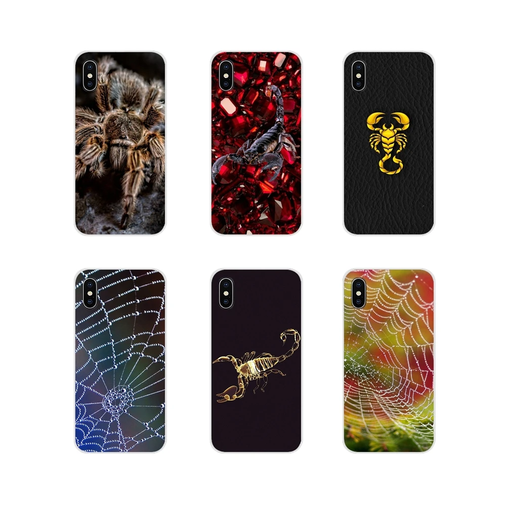 Аксессуары сумка чехол животное паук скорпион влажный для Apple iPhone X XR XS 11Pro MAX 4S 5S 5C