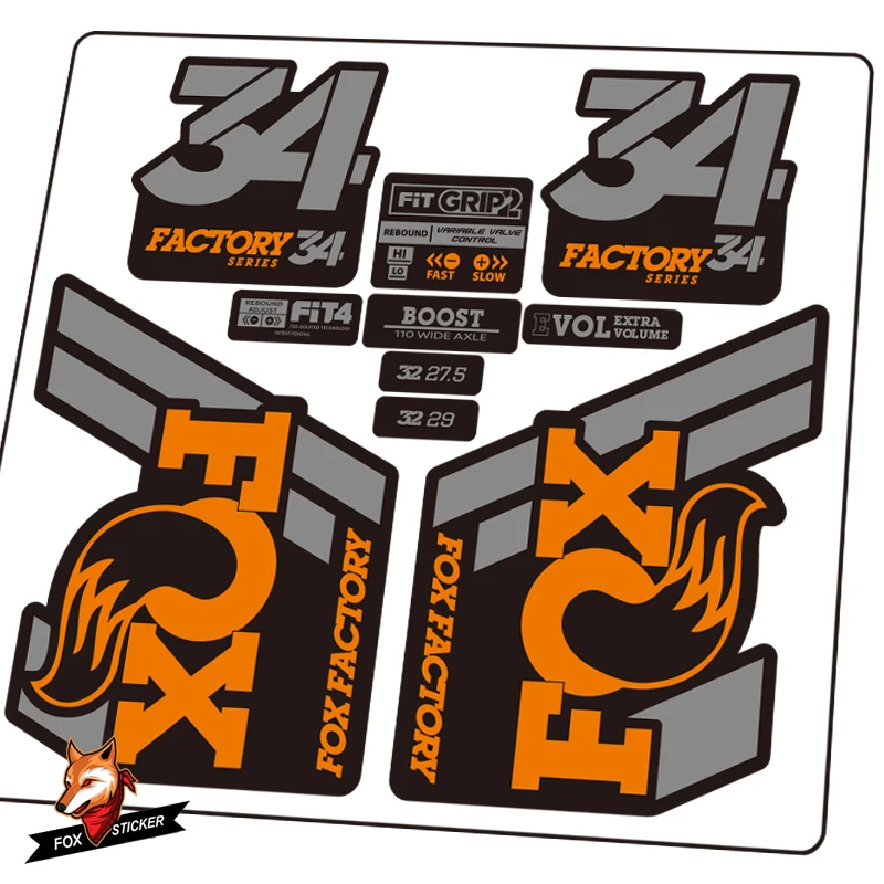 

Bicycle Sticker Fork Decal MTB Mountain Bike for Decal for 2020 FOX 34 Factory