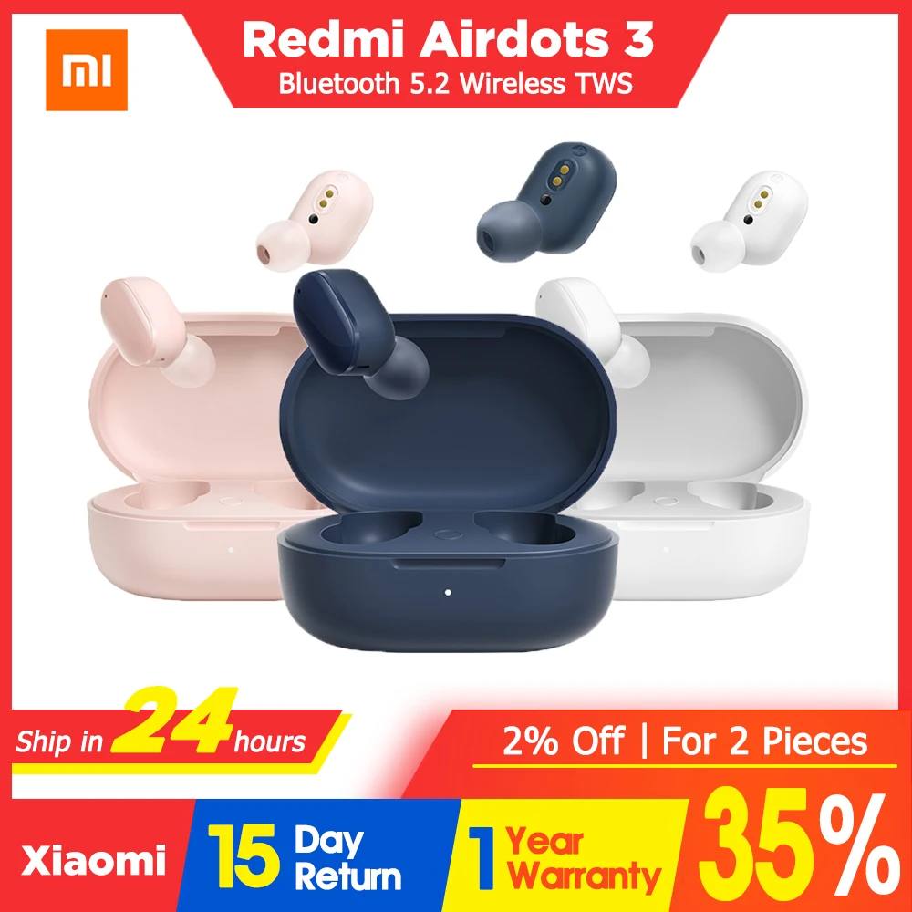 Беспроводные наушники Xiaomi Redmi AirDots 3 TWS-наушники с поддержкой AptX и быстрой зарядки