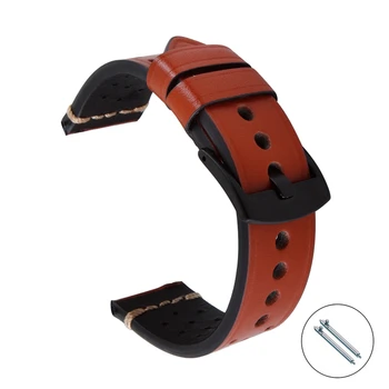 

Watchbands 18mm,20mm,22mm,24mm Watch Band Strap Pin Buckled Leather Wristwatch Bands Replacement Accessories with Spring Bar