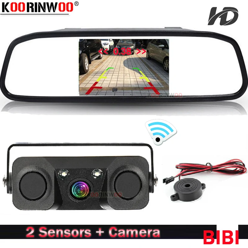 Koorinwoo беспроводной для Sony AHD парктроник автомобильные парковочные датчики 2 +