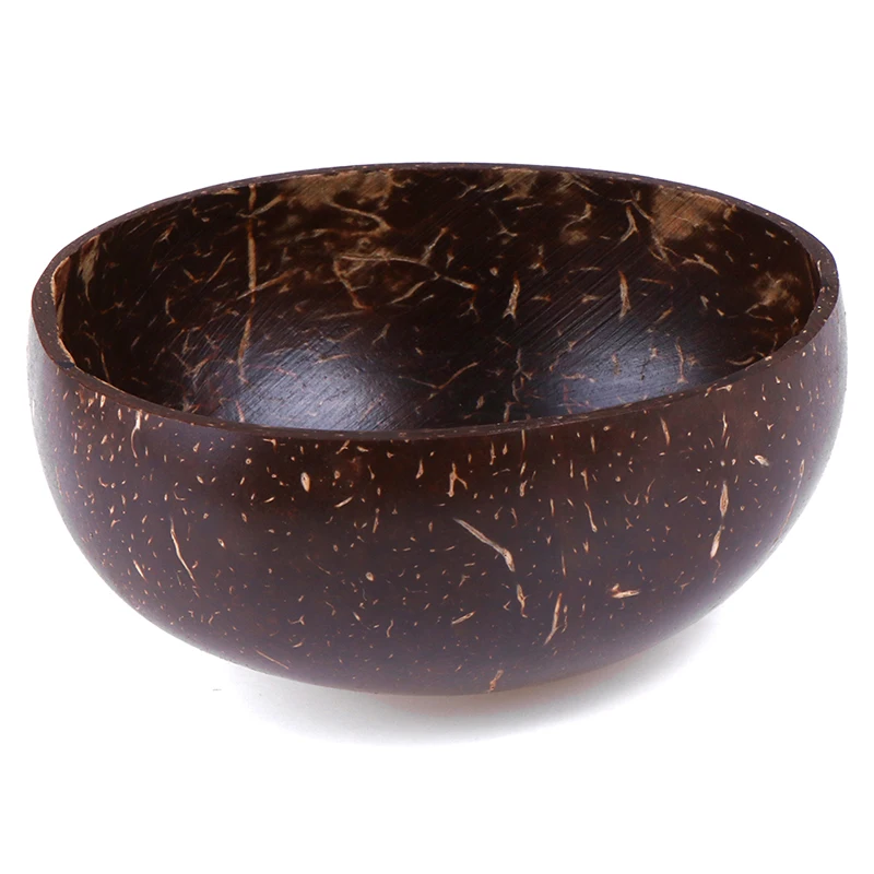 

Creative Natural Coconut Bowl Eco Friendly Soup Salad Noodle Rice Bowl Wooden Fruit Bowls Handicraft Art Work Decoration