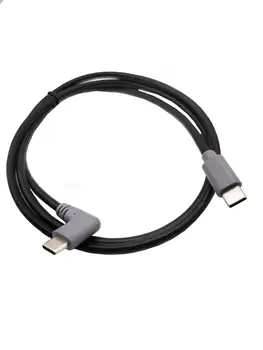

90° Type-c Male to Type-c Male Converter OTG Adaptor Lead Data Mobile phone charging Cable 100cm