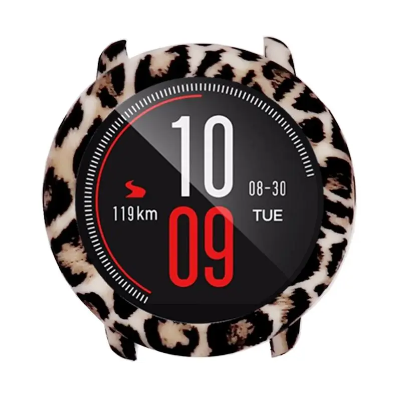 Тонкий силиконовый чехол с красочным принтом защитная рамка для часов Amazfit Pace