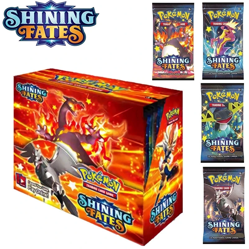 Boite De Cartes Pokemon Tcg Jouet Cadeau D Anniversaire Pour Enfants Booster Pokemon Ex Gx Vmax Aliexpress